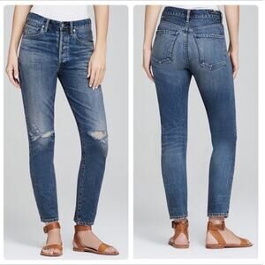 New Citizens of Humanity PV Liya High Rise Classic Fit Crop Sideline Jeans 25
